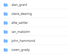 Image folder strucutre